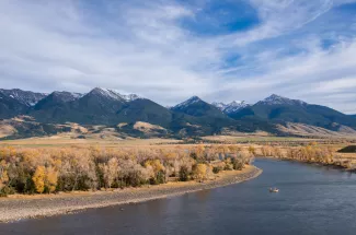 One of the most scenic fishing trips in Montana on the Yellowstone River