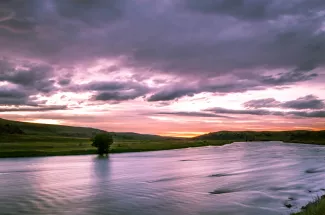 Evening fishing on the Lower Madison River