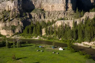 Camping and fishing trips on the Smith River