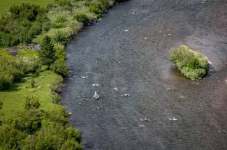 Upper Madison River near the Pallisades