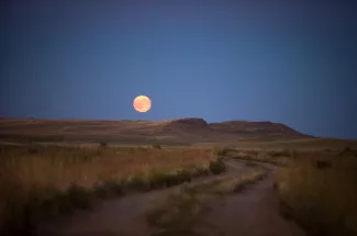 October Harvest moon