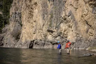 Fising the Gallatin river