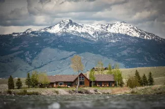 The only lodge on the banks of the Madison River