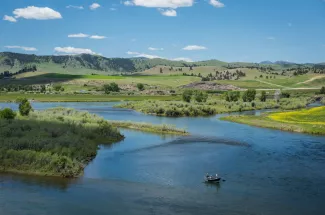 Float fishing on the Missouri River