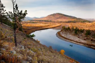 Float fishing Mongolia