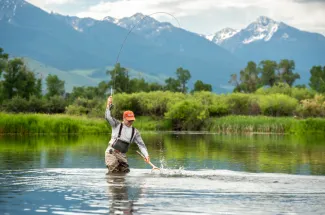 spring creek fishing in Montana fly fishing