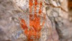 handprint on rock