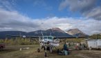 Flying into steelhead fish