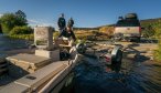 Launching the boat to float the Madison