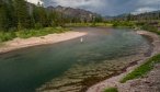 Wade Fishing South For of the Flathead river