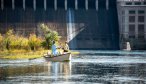 Below the dam