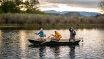 Hooked up at first light on the Missouri River near Craig, Montana