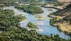 The Yellowstone River flows through Paradise Valley