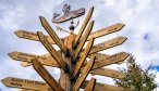 Madison River Lodge sign post