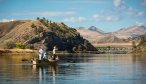 Float fishing in Montana on a river