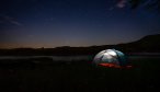 Tent along the river