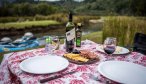 Fishing Argentina river lunch