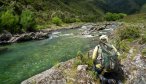 Sight casting out of Owen River Lodge