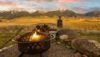 Livingston Montana Vacation Rental Home Blackhawk Cabin firepit