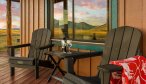 Montana Vacation Rental Home Livingston Blackhawk Cabin porch