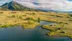Livingston Montana Vacation Rental Home Emigrant Peak Lodge drone lake