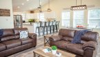 Evergreen House Yellowstone River Rental Home living room