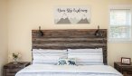 Evergreen House Yellowstone River Rental Home bed