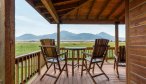 Montana Vacation Rental Home in Paradise Valley Horseshoe Ranch porch