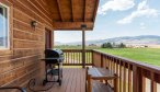 Montana Vacation Rental Home in Paradise Valley Horseshoe Ranch porch