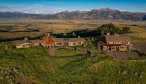Paradise Valley Montana Vacation Rental Home New Moon Lodge drone