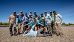 Group fishing in Argentina