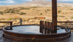Wood fired hot tub