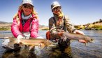 Argentina double trout fishing