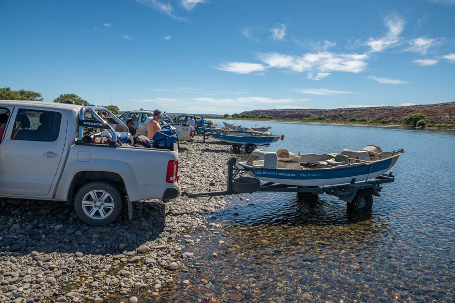 Limay River fishing Launching on the mighty Limay to begin a 3 day camping adventure