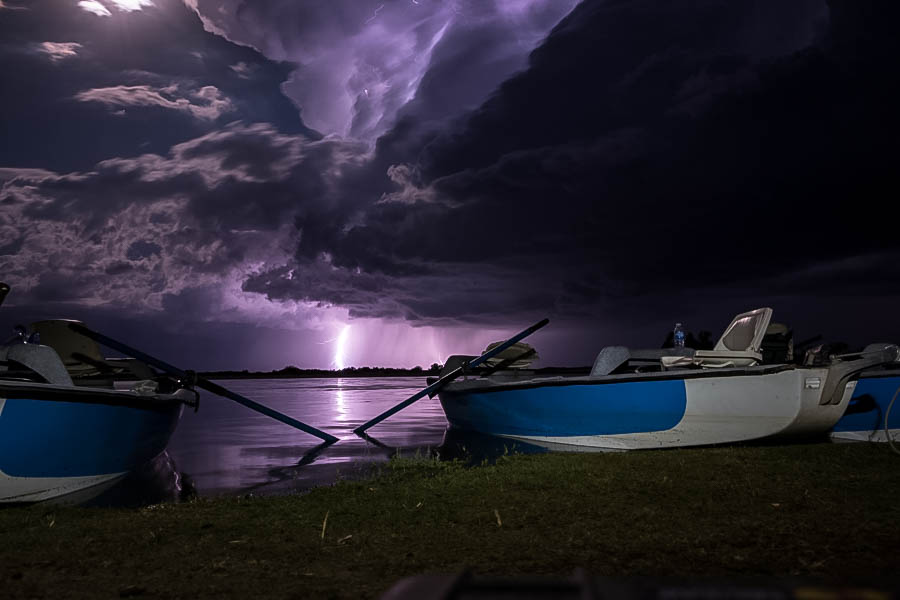 A spectacular lightning storm put on quite a show on our final camping night