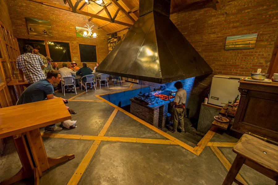 Argentina Asado Asado night at the estancia. This building was constructed for this traditional Argentine barqeque