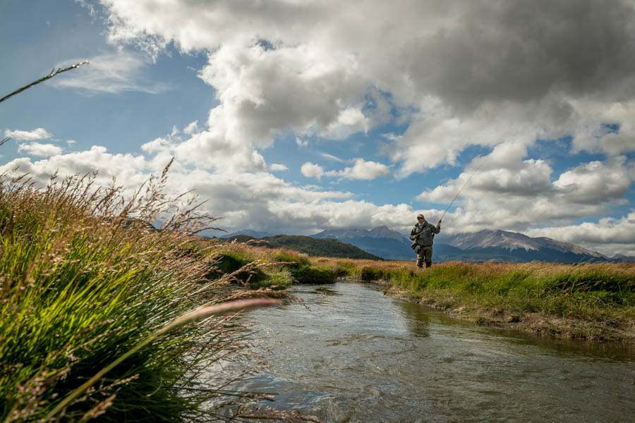 We spent our afternoon working a labyrinth of small spring influenced side channels hunting for bigger trout