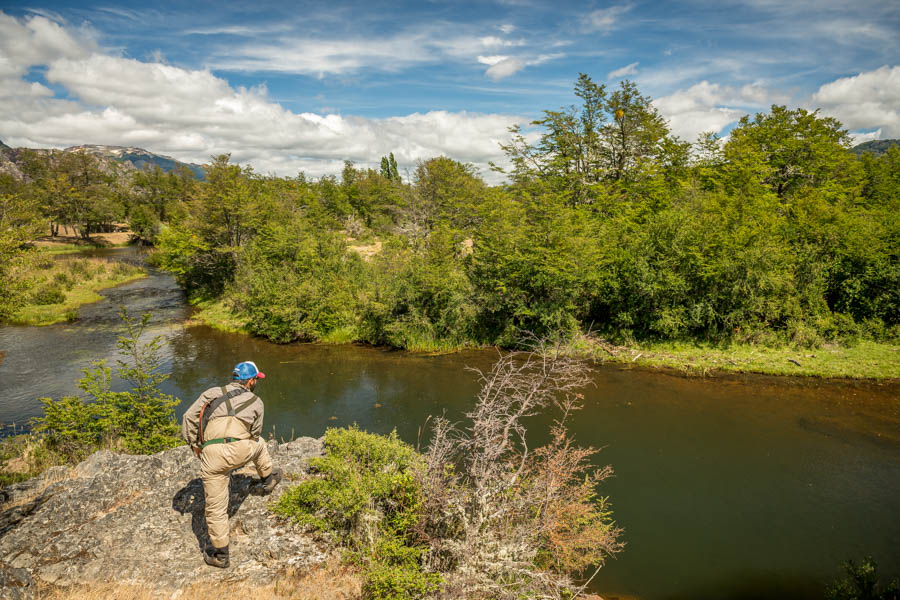 Rio pico spring creek fishing in Argentina The Rio Pico region is filled with numerous productive spring creeks. This particular fishery is one of the most technical in the area and we spent the day hunting for each trout before a cast was made