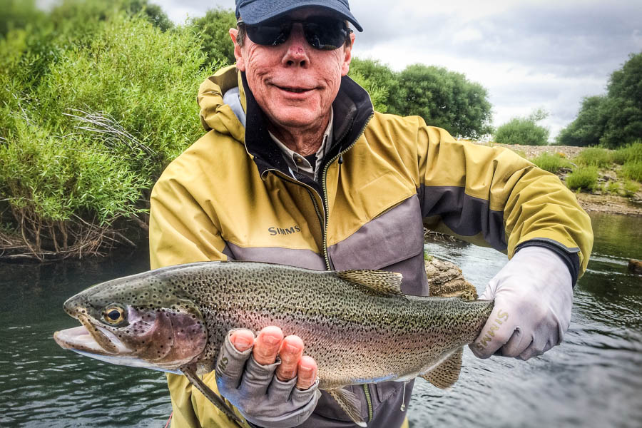 Argentina fly fishing One of Randy's many nice fish from the Rio Pico float