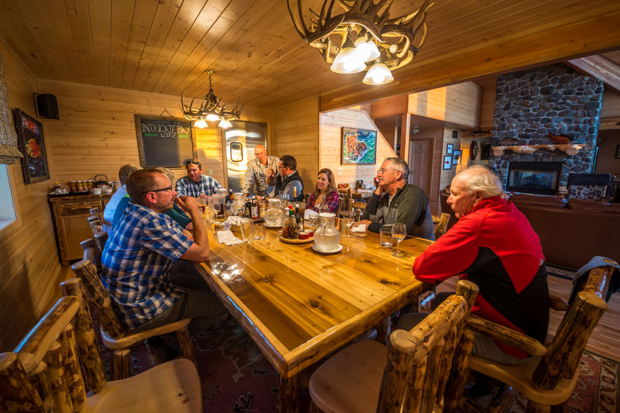Dinner back at Intricate Bay Lodge One more chance to tell share some stories with new friends. With a 10 guest maximum IBL has a warm and welcoming atmopshere