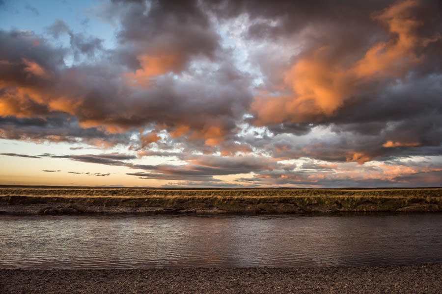 Last light on the Rio Grande Last light on the Rio Grande