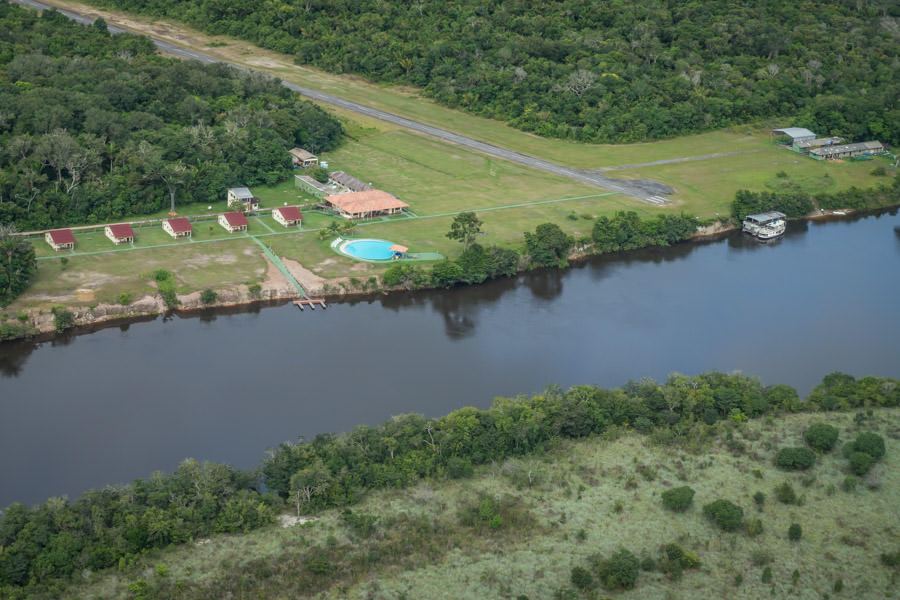 Agua Boa Lodge runway The lodges 1000 foot runway allows relatively easy access to this incredibly remote fishery