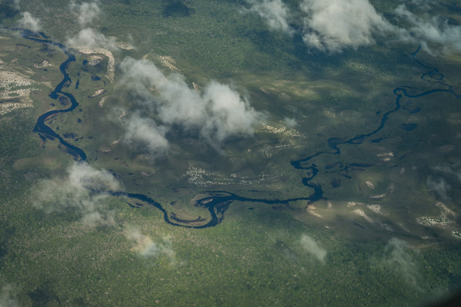 Amazon Rain Forest We flew over untracked rain forest and numerous waterways during the 1 hour and 45 minute charter flight to the lodge which is located deep within a Brazilian National Park