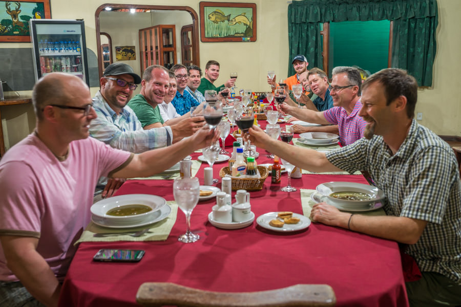 Agua Boa meals The main lodge offered outstanding featuring local cuisine, a large gathering area, bar and game room
