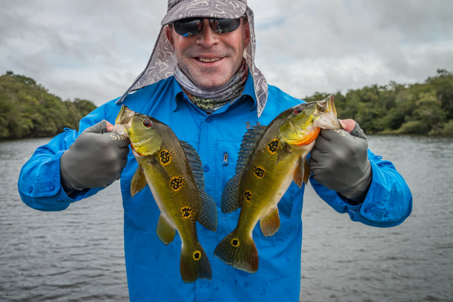 A double of butterflies Chad Johns on with a pair of butterflies landed on day 2. Butterflies are hard fighting and in great abundance and proved a great sportfish on lighter tackle and poppers