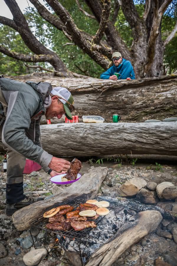 Classic Chilean river lunch