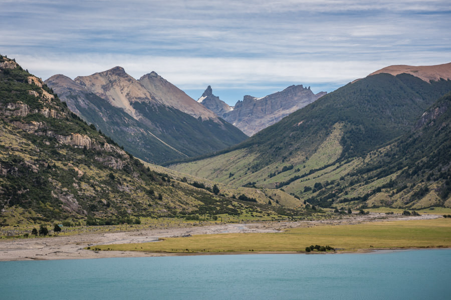 Upper Paloma river system Lago Azul and an upper tributary
