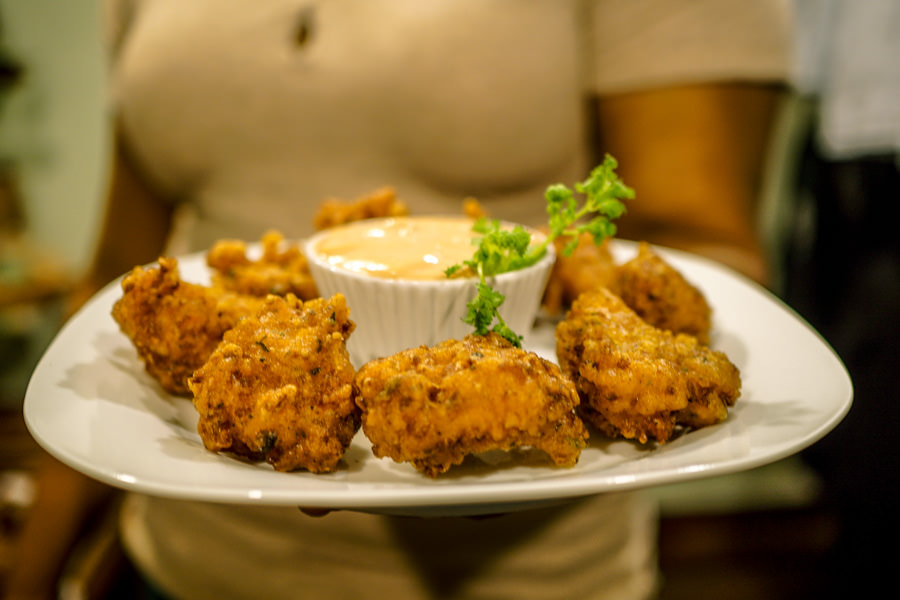 Conch Fritters at Turneffe Flats Lodge