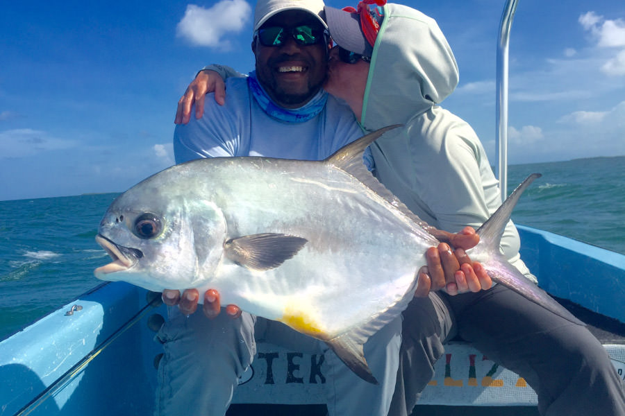 Fly fishing for Permit in Belize with Belcampo Lodge
