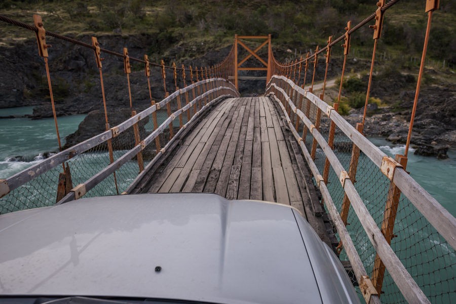 Keeping the day interesting with a rickety suspension bridge Keeping the day interesting with a rickety suspension bridge